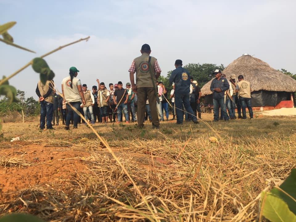 Asamblea de la comunidad Sikuani